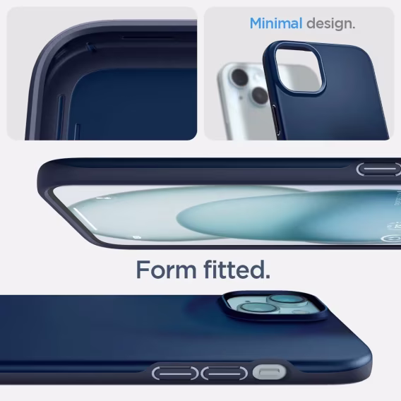 Spigen iphone 15 Plus [Askeri Düzey Koruma] Thin Fit Kılıf