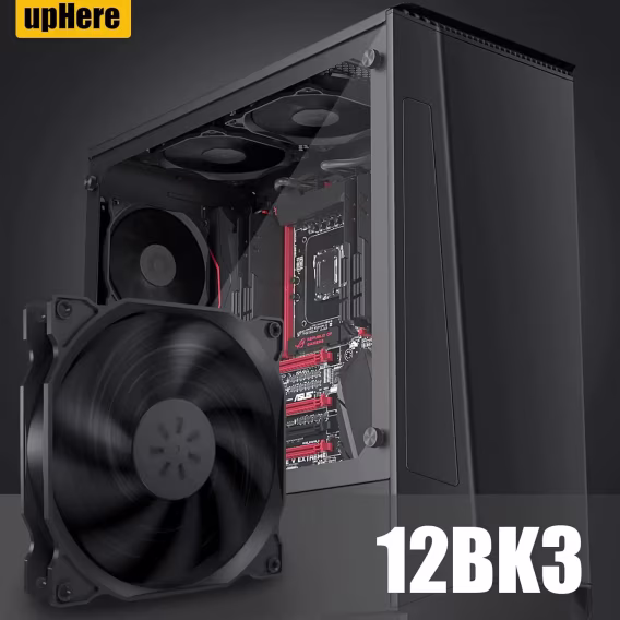 Uphere 3Pack  120mm Soğutma Kasası Fanı  12BK3-3