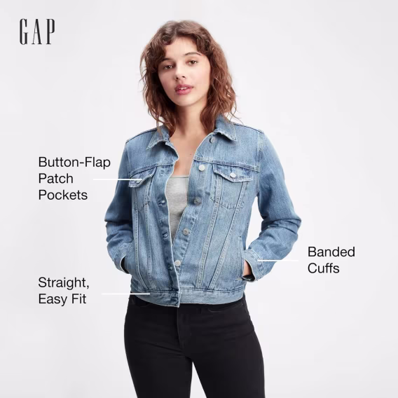 GAP Women's Icon Denim Ceket