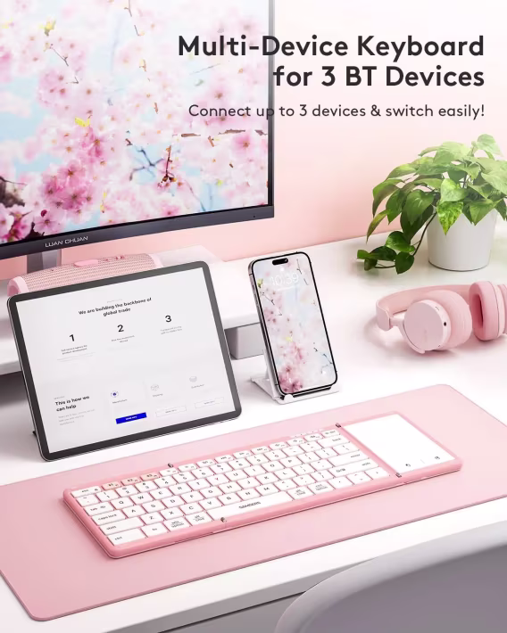 Samsers TouchPadli Katlanabilir Bluetooth Klavye