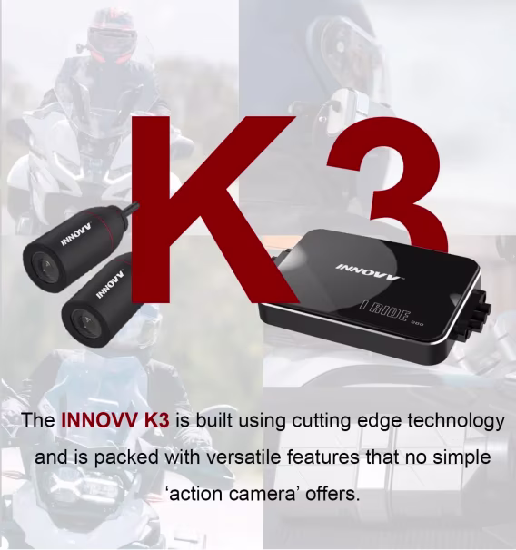 INNOVV K3 Çift Kanallı Motosiklet Motocam