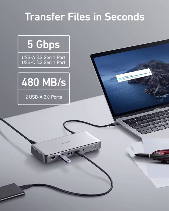 Anker USB C Bağlantı İstasyonu (10'u 1 arada)