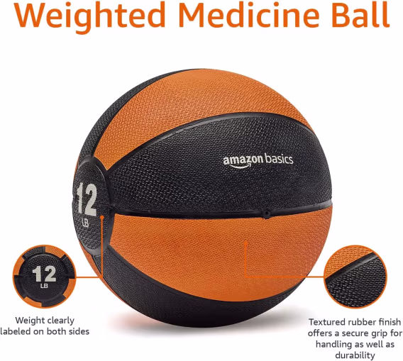 Amazon Basics Denge Antrenmanı İçin Ağırlık Topu 