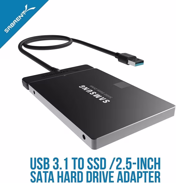 SABRENT USB 3.1 (Tip A)  SSD / 2,5 İnç SATA Sabit Sürücü Adaptörü (EC-SS31)