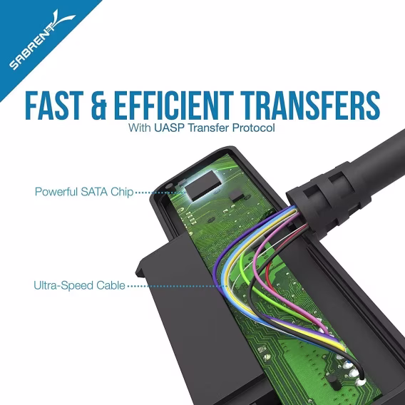 SABRENT USB 3.1 (Tip A)  SSD / 2,5 İnç SATA Sabit Sürücü Adaptörü (EC-SS31)