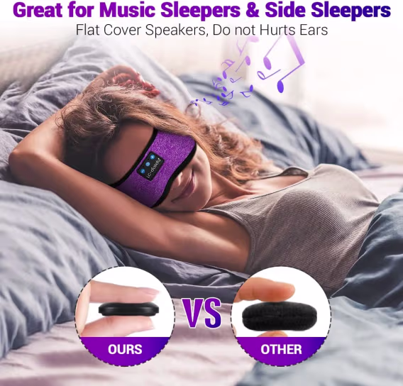 LCdolida Bluetooth Kafa Bantlı Kulaklık (Uyku Maskesi)