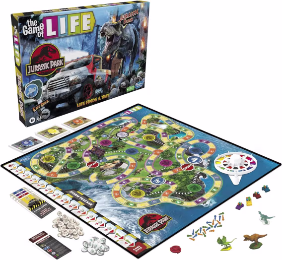 Hasbro Gaming The Game of Life Jurassic Park Sürümü
