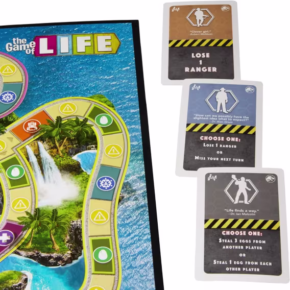 Hasbro Gaming The Game of Life Jurassic Park Sürümü