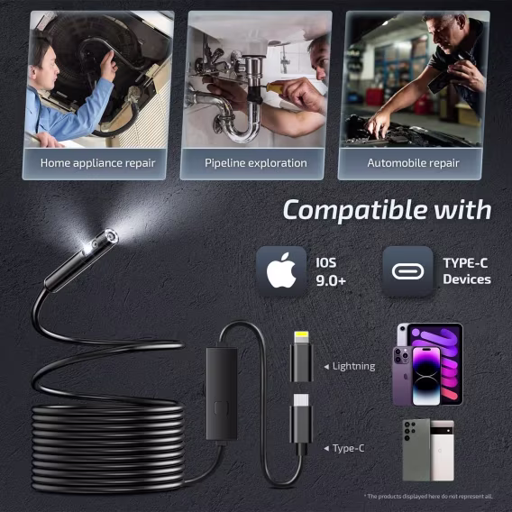 Elecshion 1920P Borescope Muayene Kamerası