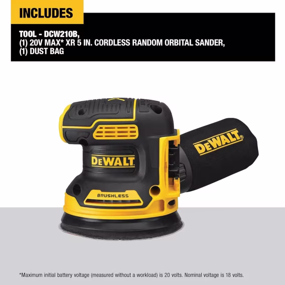 DEWALT 20V MAX Titreşimli Zımpara Makinesi