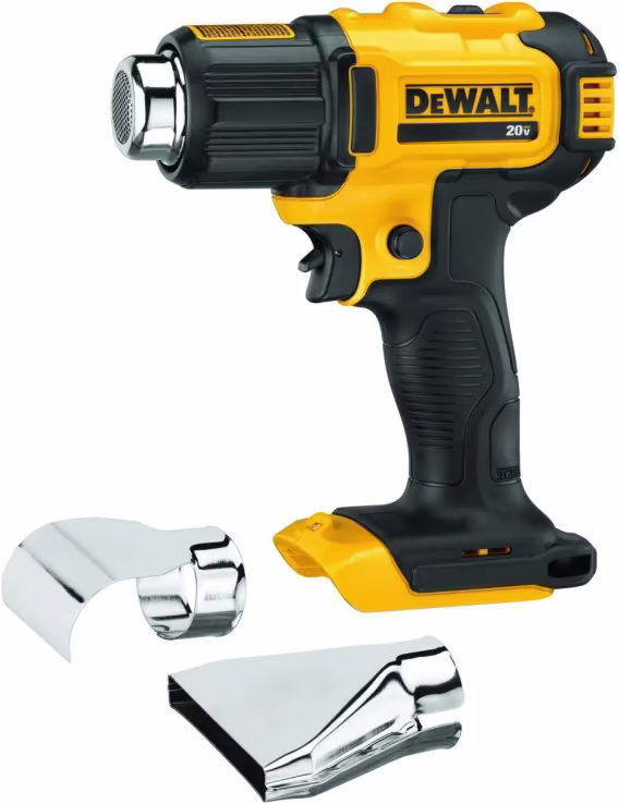 DEWALT 20V MAX Akülü Isı Tabancası (DCE530B) ve XR Tilki Kuyruğu Testere  Yalnızca Alet