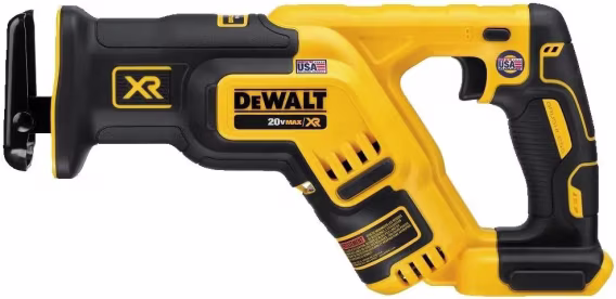 DEWALT 20V MAX Akülü Isı Tabancası (DCE530B) ve XR Tilki Kuyruğu Testere  Yalnızca Alet