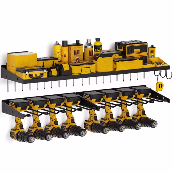 Spampur Şarj İstasyonlu Elektrikli Alet Düzenleyici/Rafı