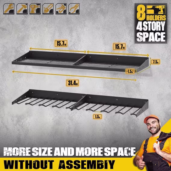 Spampur Şarj İstasyonlu Elektrikli Alet Düzenleyici/Rafı