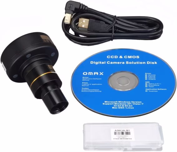 OMAX 40X2000X Bileşik Trinoküler Değiştirilebilir LED Mikroskop