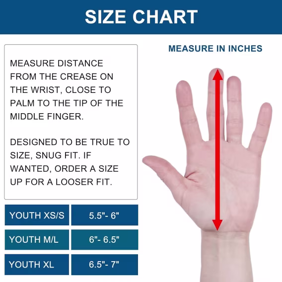 SPOMAT Genç Alıcı Futbol Eldiveni (Silikon Tutuş)