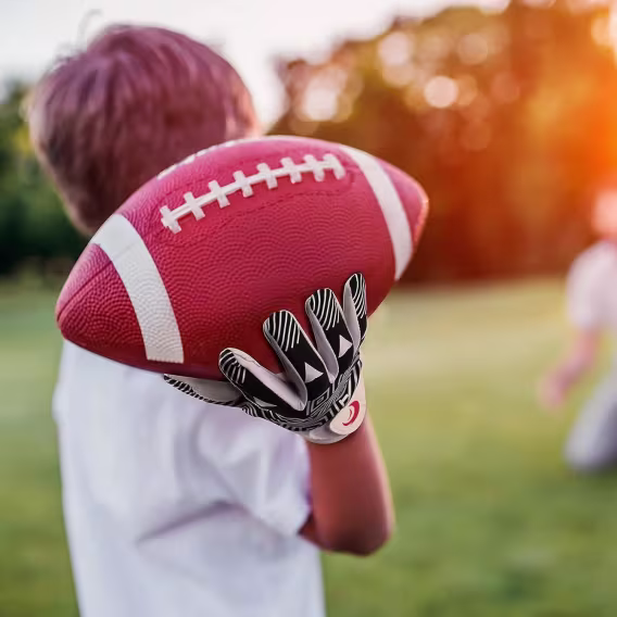 SPOMAT Genç Alıcı Futbol Eldiveni (Silikon Tutuş)