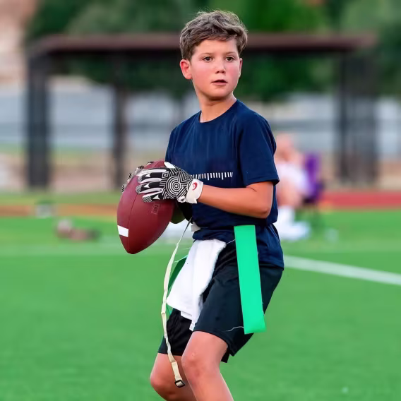 SPOMAT Genç Alıcı Futbol Eldiveni (Silikon Tutuş)