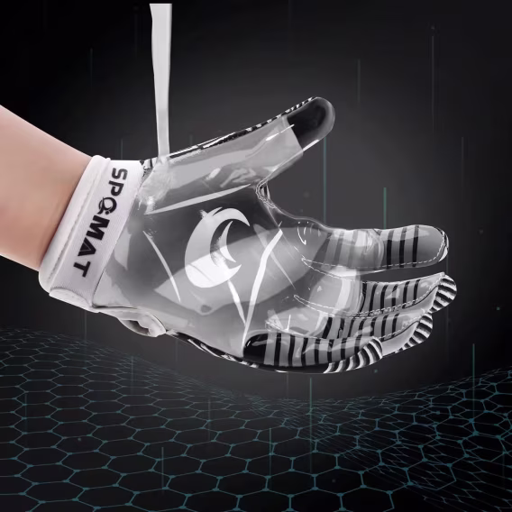 SPOMAT Genç Alıcı Futbol Eldiveni (Silikon Tutuş)