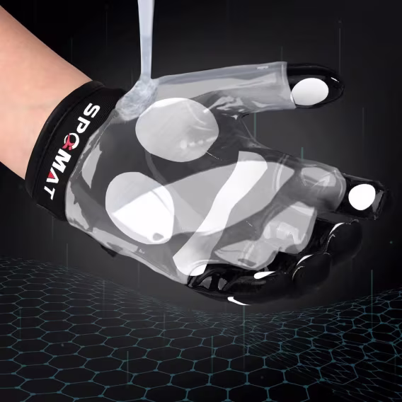 SPOMAT Genç Alıcı Futbol Eldiveni (Silikon Tutuş)