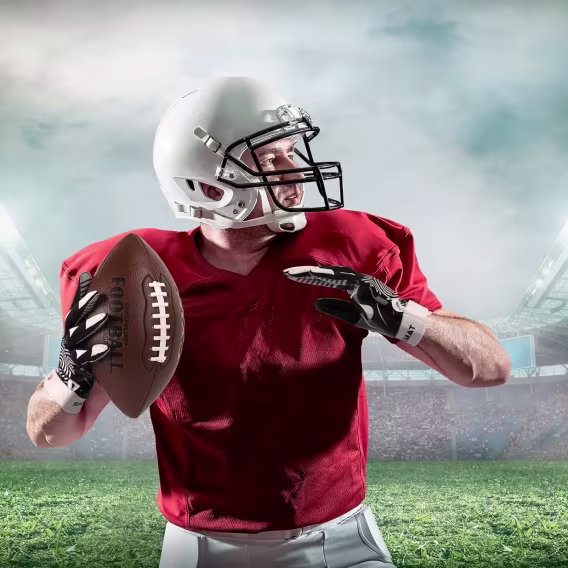 SPOMAT Genç Alıcı Futbol Eldiveni (Silikon Tutuş)