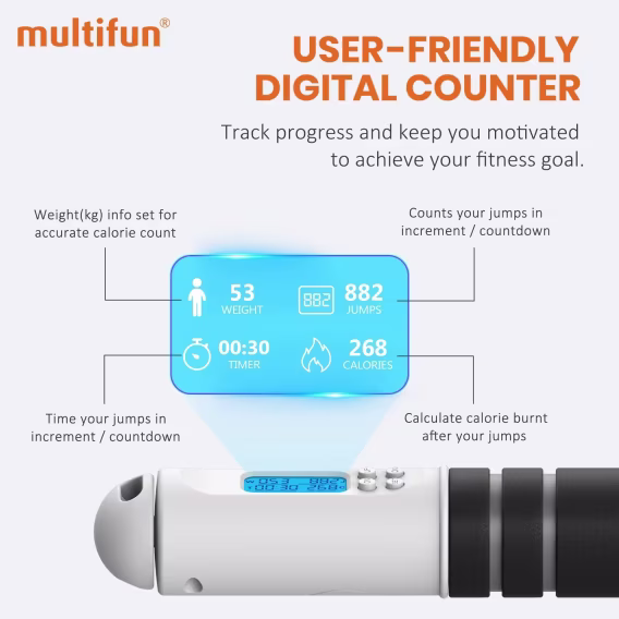 Multifun Dijital Kalori Sayaçlı Atlama İpi