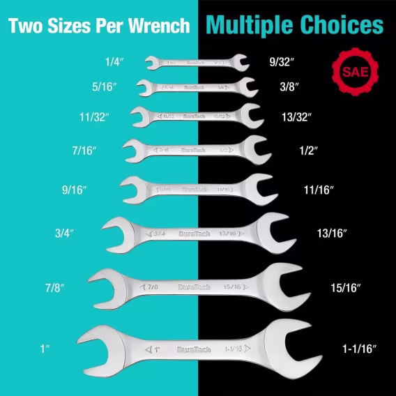 DURATECH Süper İnce Açık Uçlu Anahtar Seti