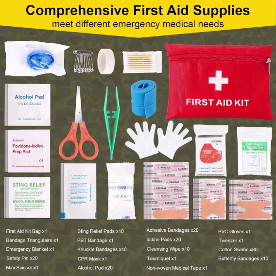 Survival First Aid Kit 248 Parça