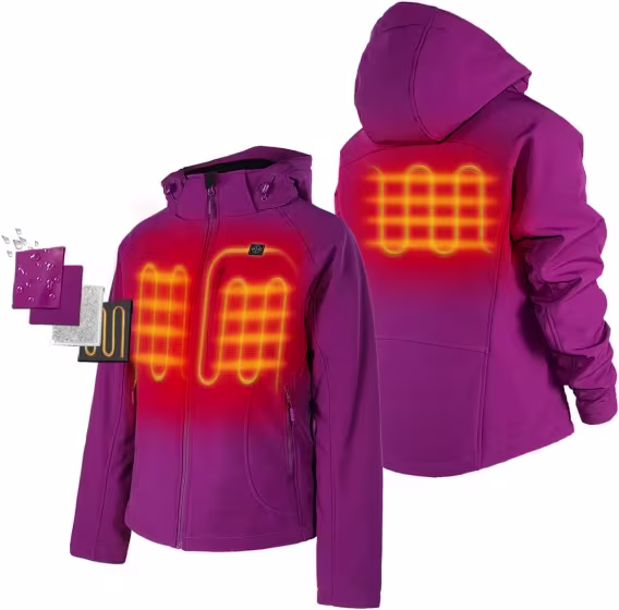 ORORO Kadın Slim Fit Isıtmalı Ceket ve Batarya
