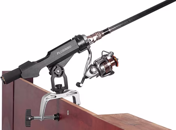 PLUSINNO Balıkçı Teknesi Olta Tutucu Büyük Kelepçe 360 Derece