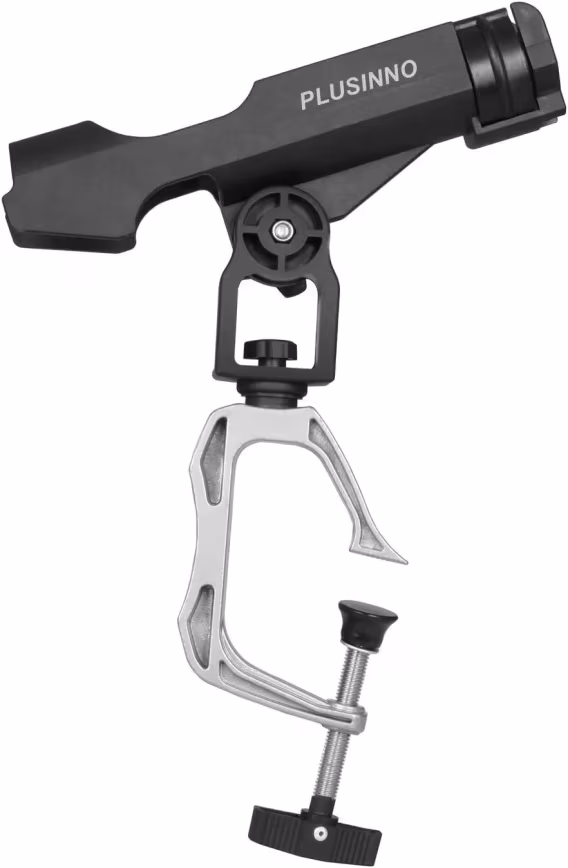 PLUSINNO Balıkçı Teknesi Olta Tutucu Büyük Kelepçe 360 Derece