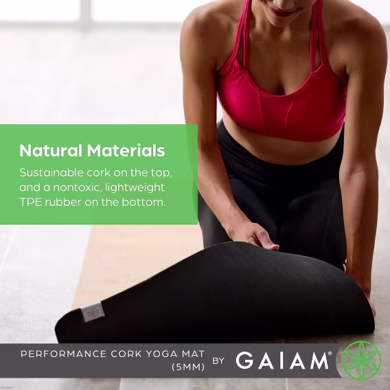 Gaiam Doğal Sürdürülebilir Mantar Mat