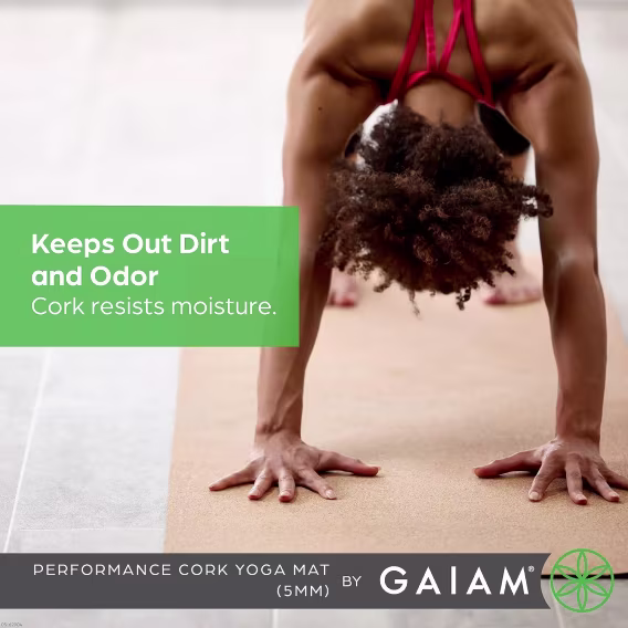 Gaiam Doğal Sürdürülebilir Mantar Mat