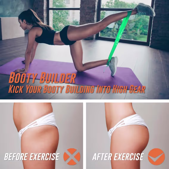 Epitomie Fitness Direnç Bandı 4'lü Set  Doğal Lateks