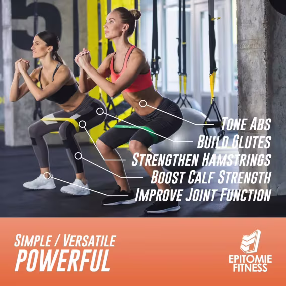 Epitomie Fitness Direnç Bandı 4'lü Set  Doğal Lateks