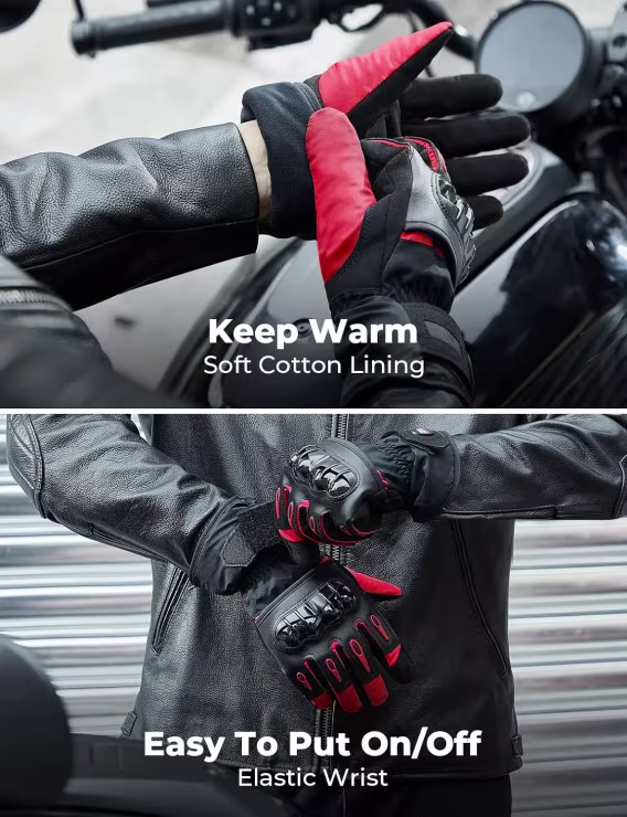 KEMIMOTO Kış Motosiklet Eldivenleri G00701