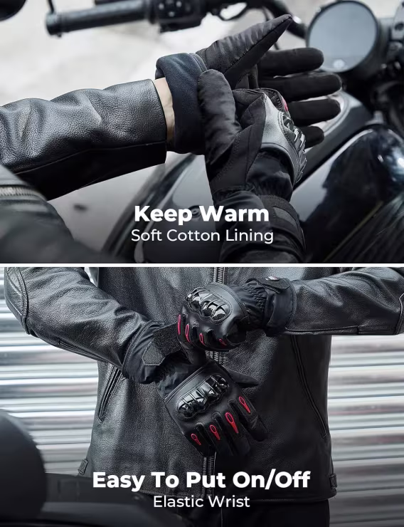 KEMIMOTO Kış Motosiklet Eldivenleri G00701