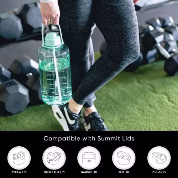 Simple Modern Düğmeli ve Pipetli Suluk