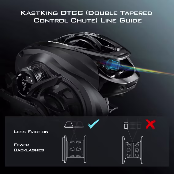 KastKing Zephyr Baitcasting Balıkçılık Makarası