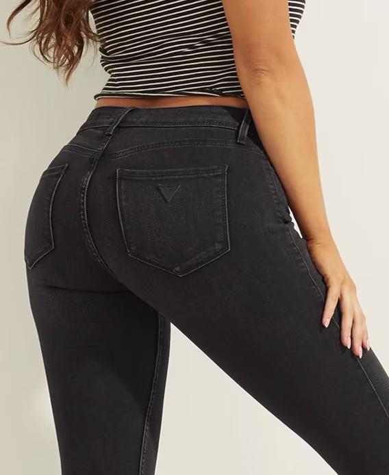 GUESS Power Düşük Bel Skinny Fit Kadın Jean