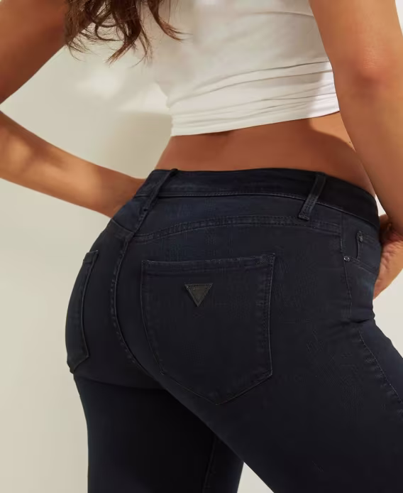 GUESS Power Düşük Bel Skinny Fit Kadın Jean