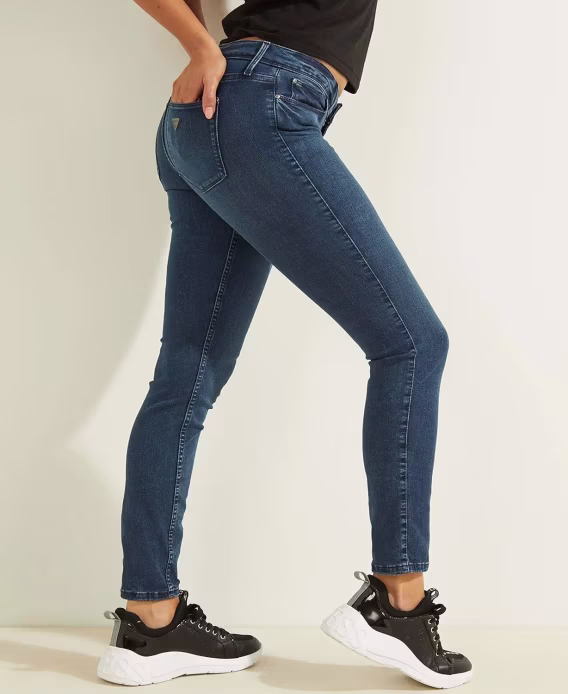 GUESS Power Düşük Bel Skinny Fit Kadın Jean