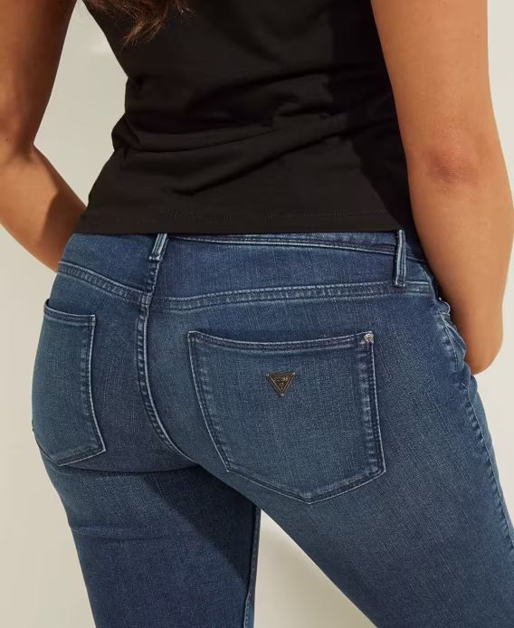 GUESS Power Düşük Bel Skinny Fit Kadın Jean