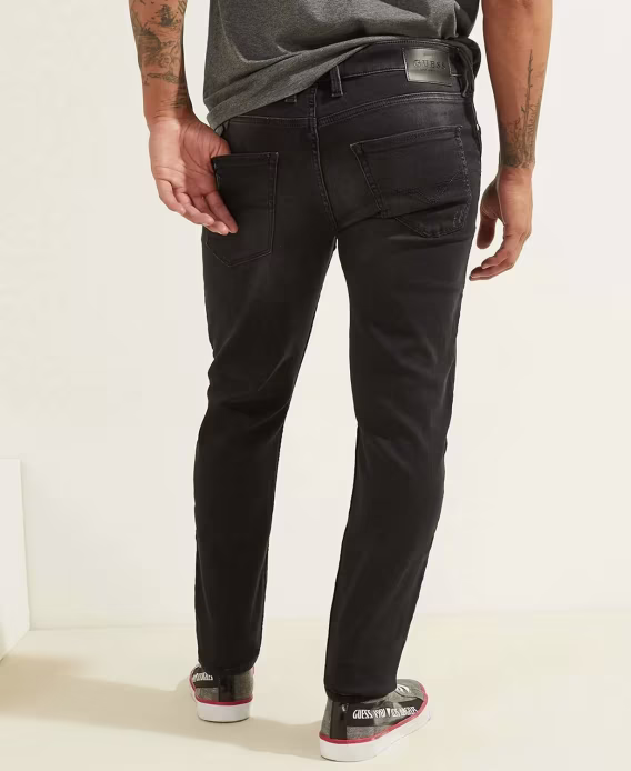 GUESS Erkek Orta Bel Slim Fit Dar Kesim Paça Jean