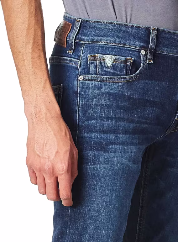 GUESS Erkek Orta Bel Skinny Fit Jean