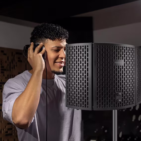 Aokeo Profesyonel Stüdyo Kayıt Mikrofonu Yalıtım Kalkanı