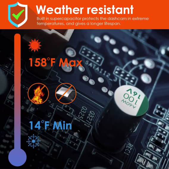 Vantrue N4 3 Kanal 4K Araç Kamerası