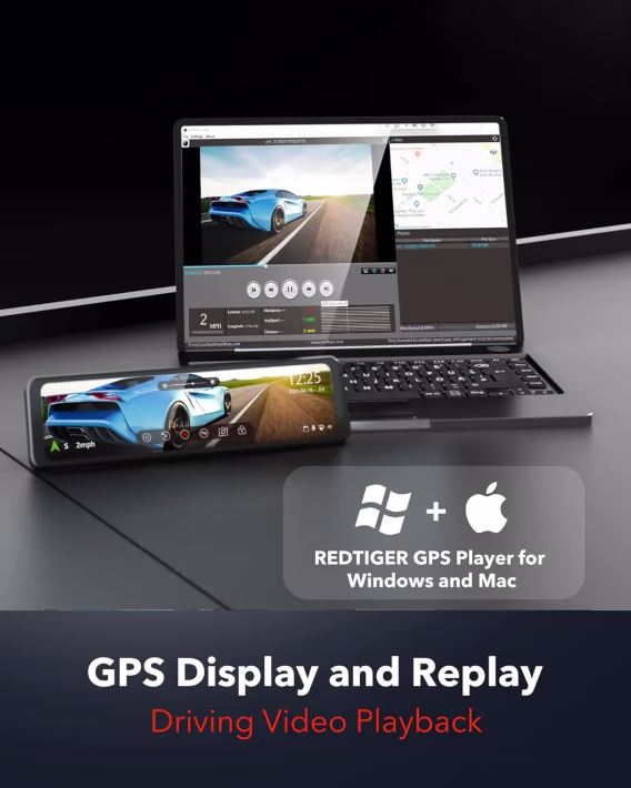 REDTIGER T700 4K 1080P Aynalı Araç Kamerası