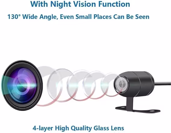 VSYSTO WiFi Tam Kasa Su Geçirmez Motosiklet Araç Kamerası