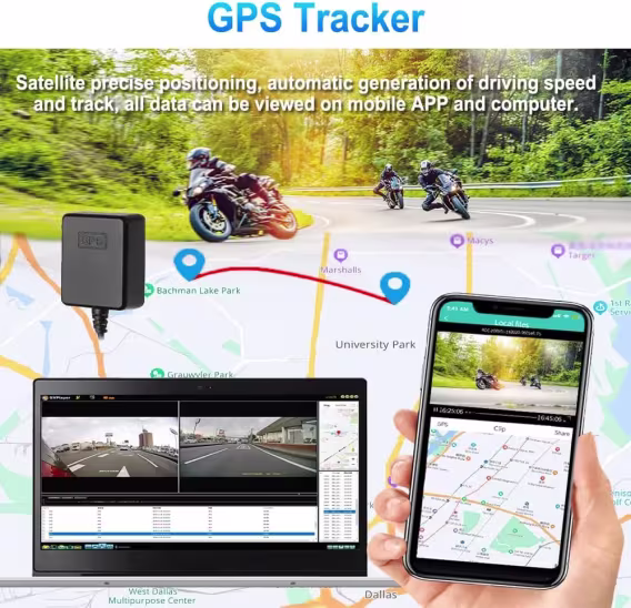 VSYSTO WiFi Motosiklet Araç Kamerası  10 cm